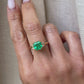 18K 2.5 ct Emerald Diamond Ring