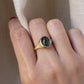4.31 Carat Blue Tourmaline Signet Ring