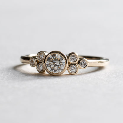 0.25 carat Diamond Cluster Ring