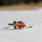 14K Mexican Fire Opal With Tsavorite Garnet