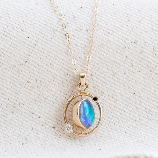 14K Cosmo Opal Necklace