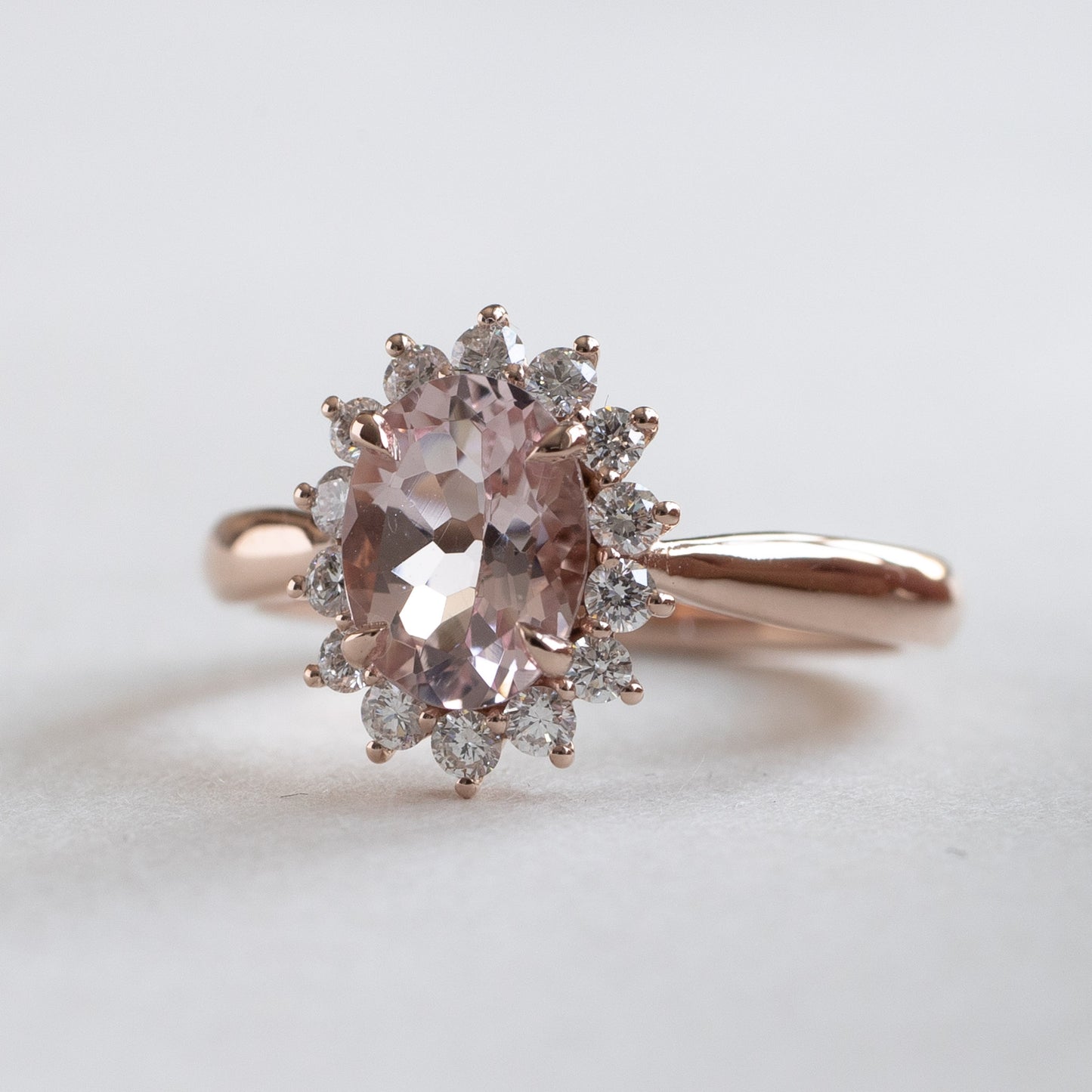 14K Pink Morganite Ring