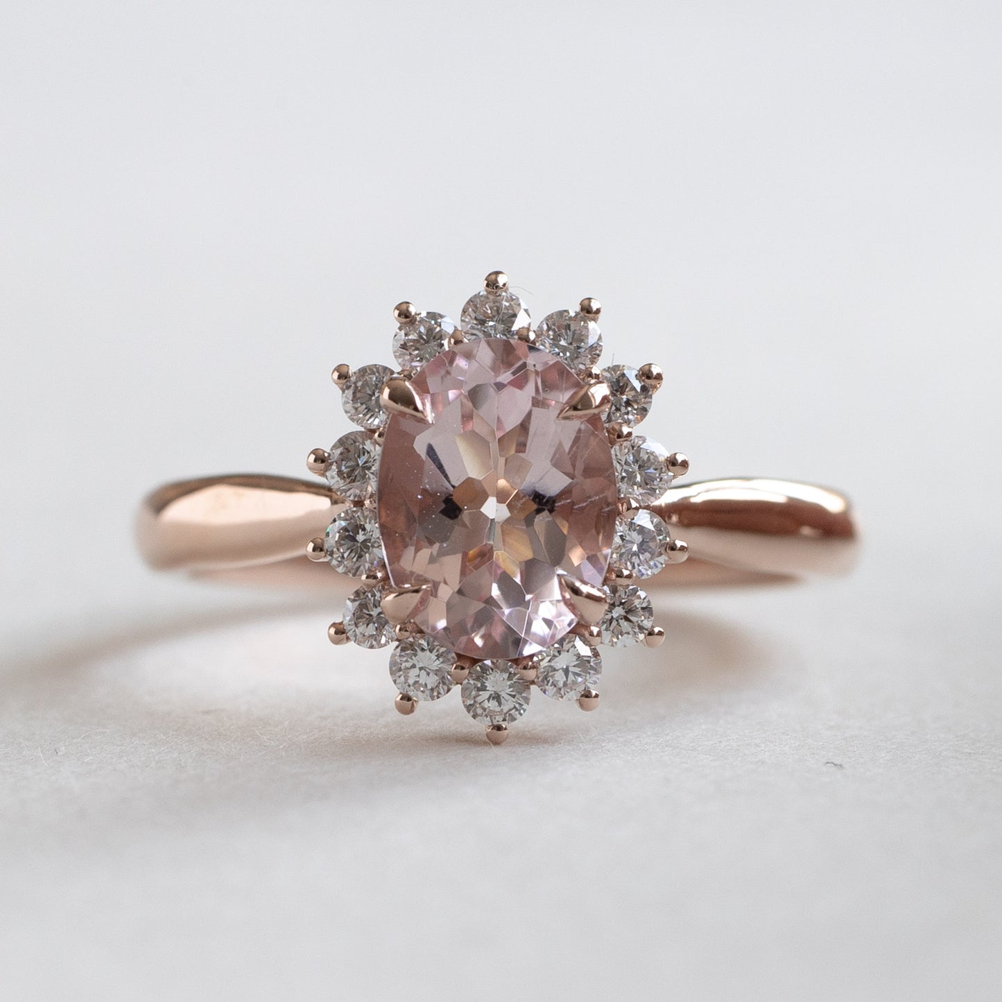 14K Pink Morganite Ring