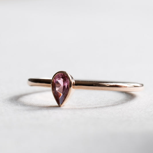 14K Pink Tourmaline Ring