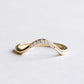 14K Diamond Chevron Ring