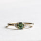 14K Teal Sapphire Ring