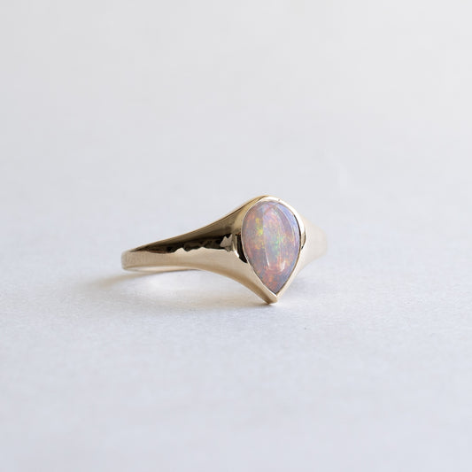 Australian Pear Opal Ring