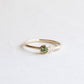 Green Sapphire & Diamond Moi et Toi Ring