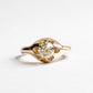 18K GIA 1.1 Carat Old Mine Cut Diamond Belcher Ring