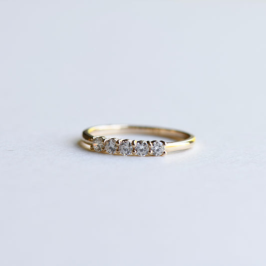 14K Five Stone Diamond Ring