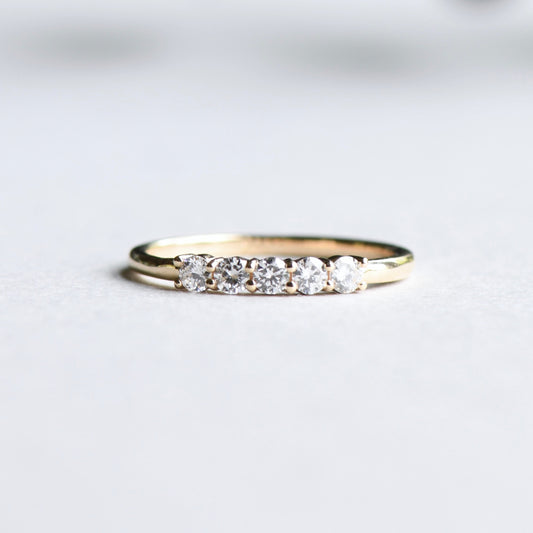 14K Five Stone Diamond Ring