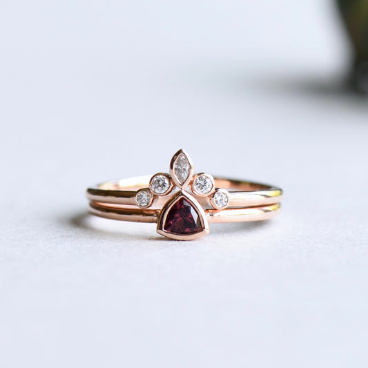 14K Tourmaline Ring Set