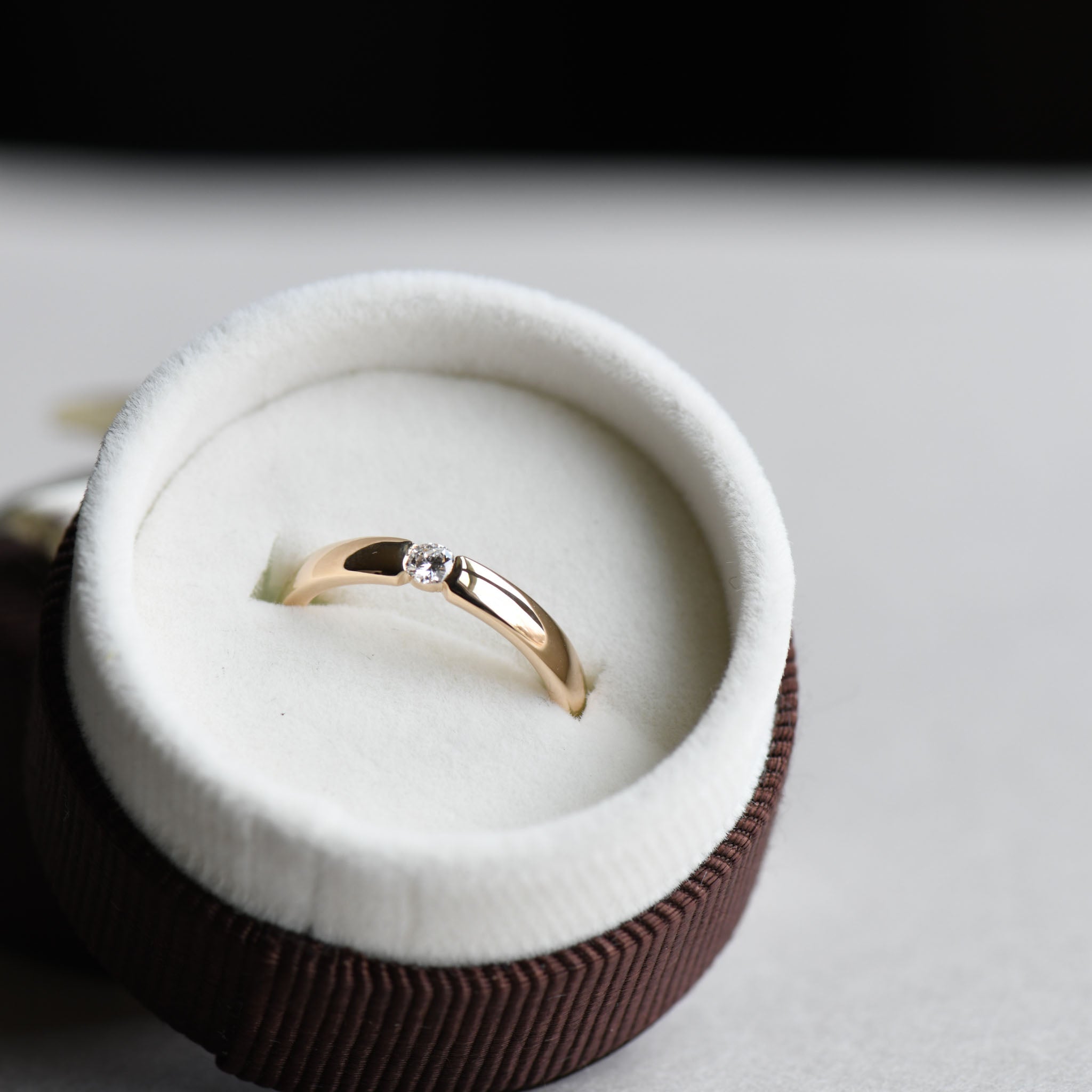 Shop Tiny Trilliant Engagement Ring| Padme Jewels
