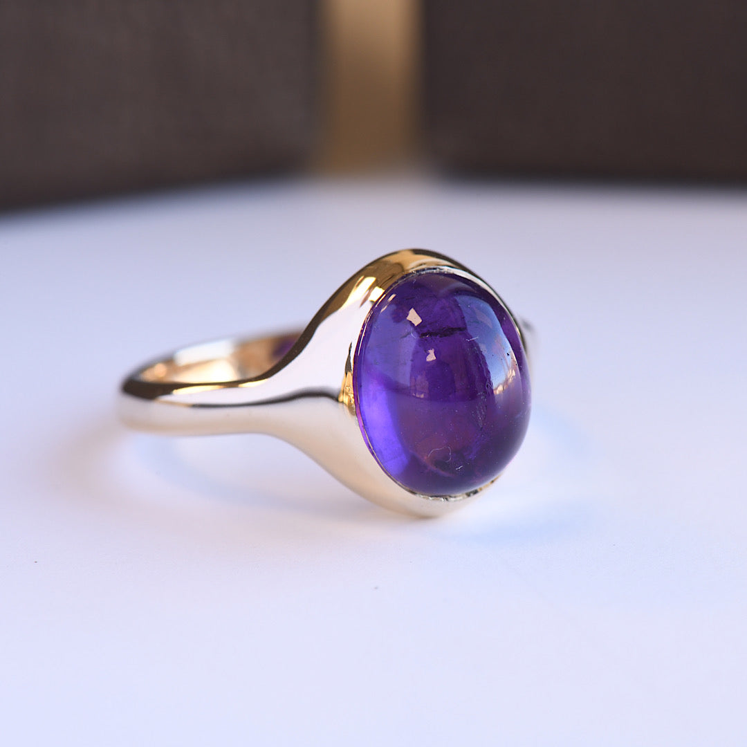 14K Amethyst Ring