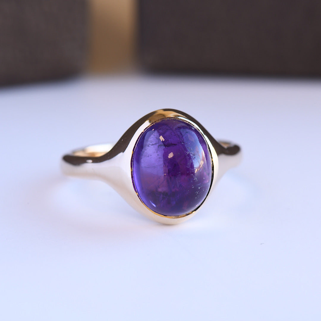 14K Amethyst Ring